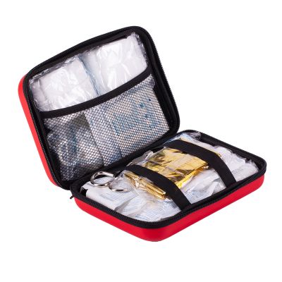 CAR SAFE komplet prve pomoći za auto, crveni