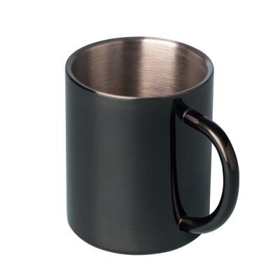 STALWART 300 ml stainless steel mug, red