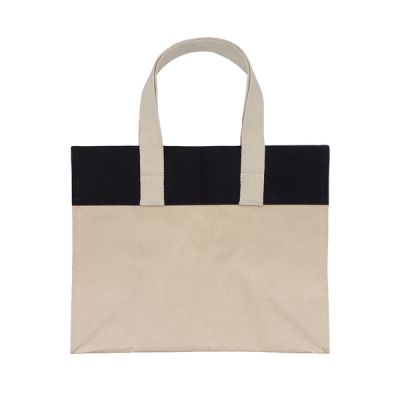 ALINEA cotton bag with pocket, beige