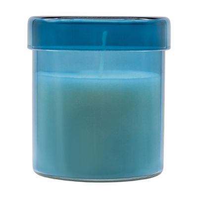 BLOOM scented candle in glass, dark green