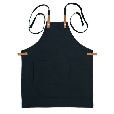 MASTERI cotton apron, black